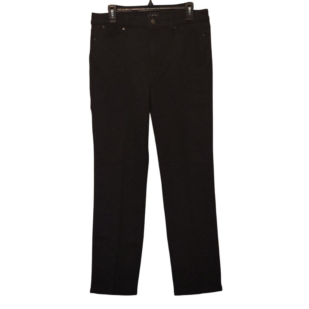 Talbots Black Jeans Trousers Womens Size 10 Barely Boot Cut Pants